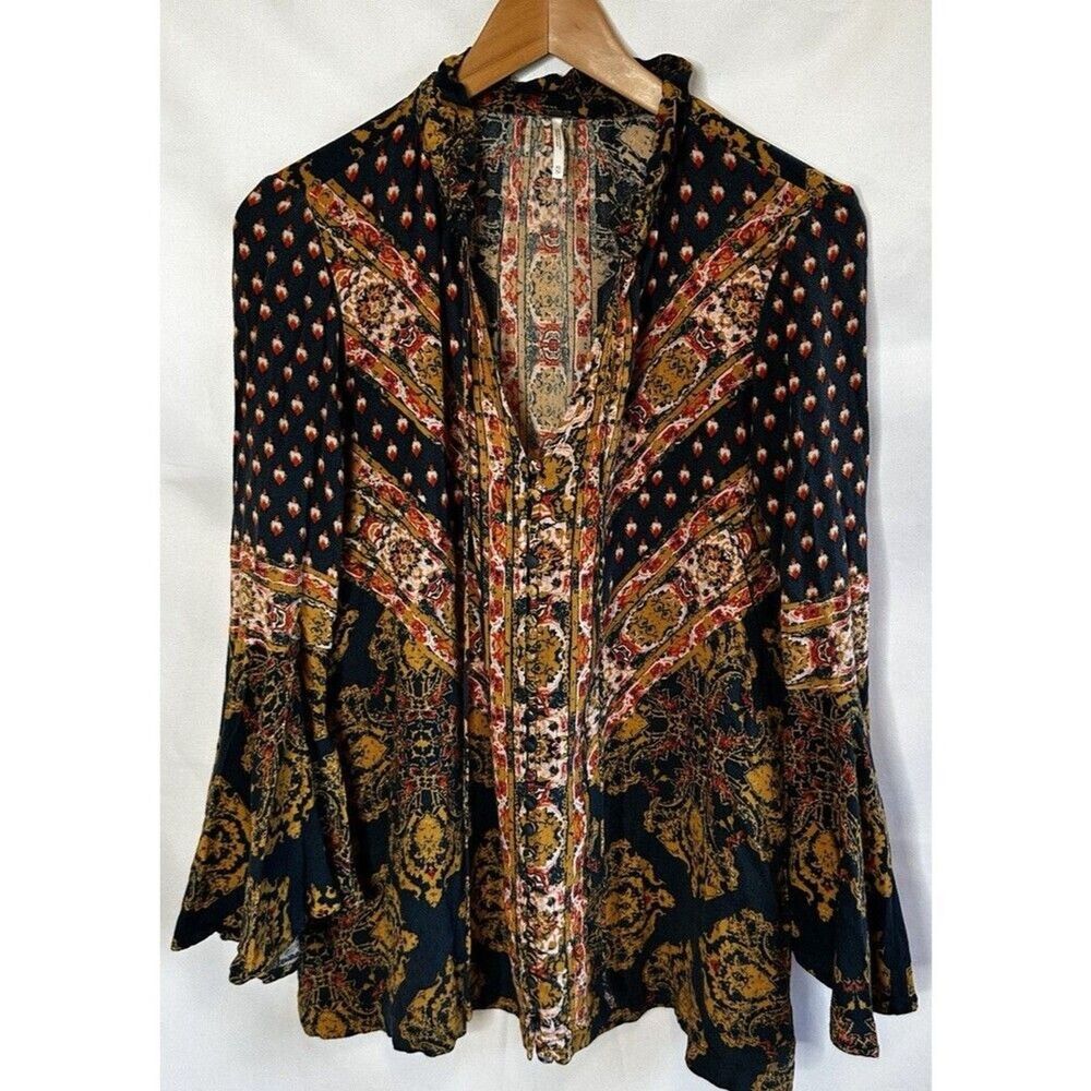 Free People Magic Mystery Tunic Top Hippie Top Tunic XS Festival Sleeve Festival - Picture 5 of 11